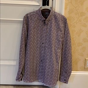 Ted Baker men’s cotton  button down shirt.